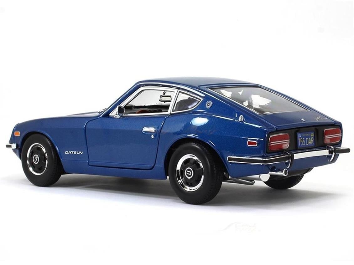 Maisto 31170 1/18 Ölçek, 1971 Datsun 240Z, Mavi, Sergilemeye Hazır Metal Araba Modeli