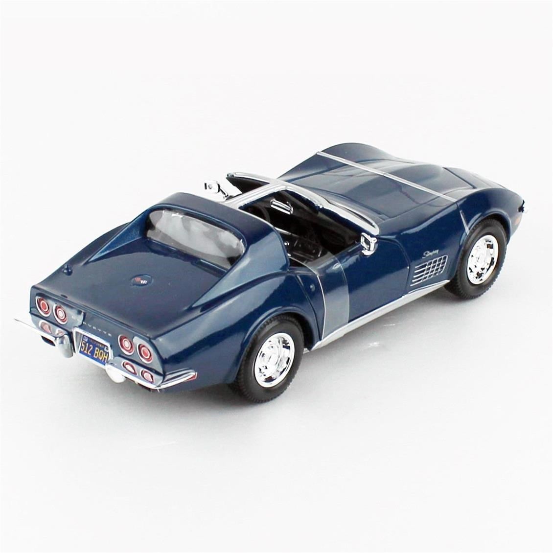 Maisto 31202 1/24 Ölçek, 1970 Chevrolet Corvette, Bakır, Sergilemeye Hazır Metal Araba Modeli