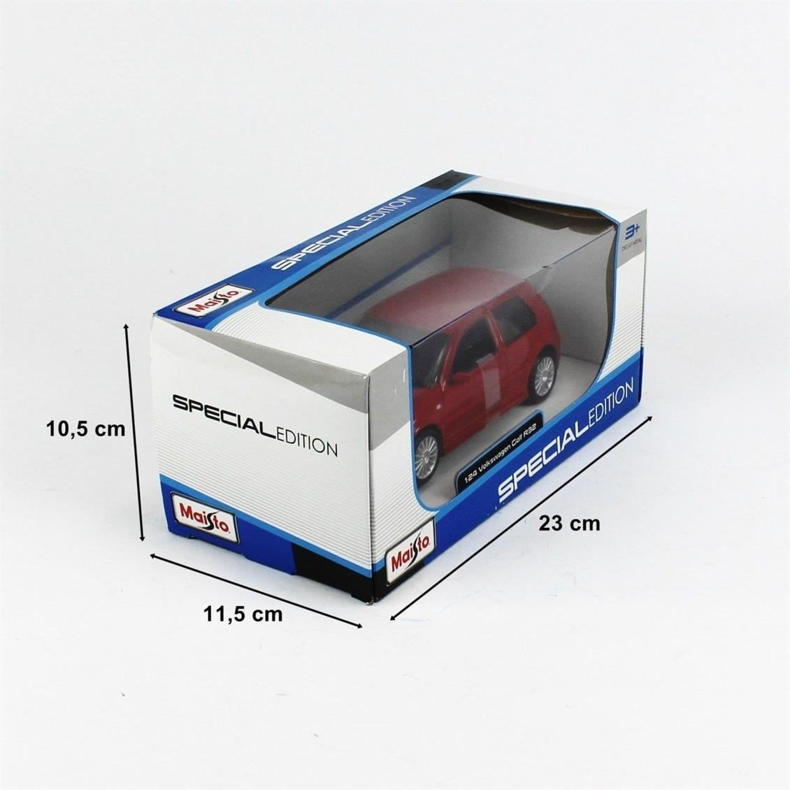 Maisto 31290 1/24 Ölçek, Volkswagen Golf R32, Kırmızı, Sergilemeye Hazır Metal Araba Modeli