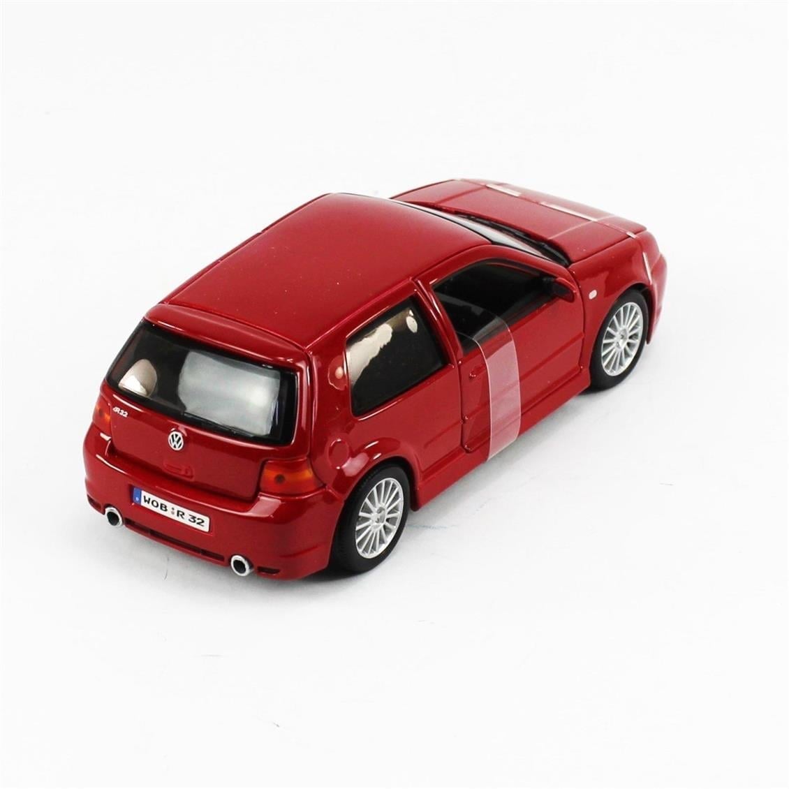 Maisto 31290 1/24 Ölçek, Volkswagen Golf R32, Kırmızı, Sergilemeye Hazır Metal Araba Modeli