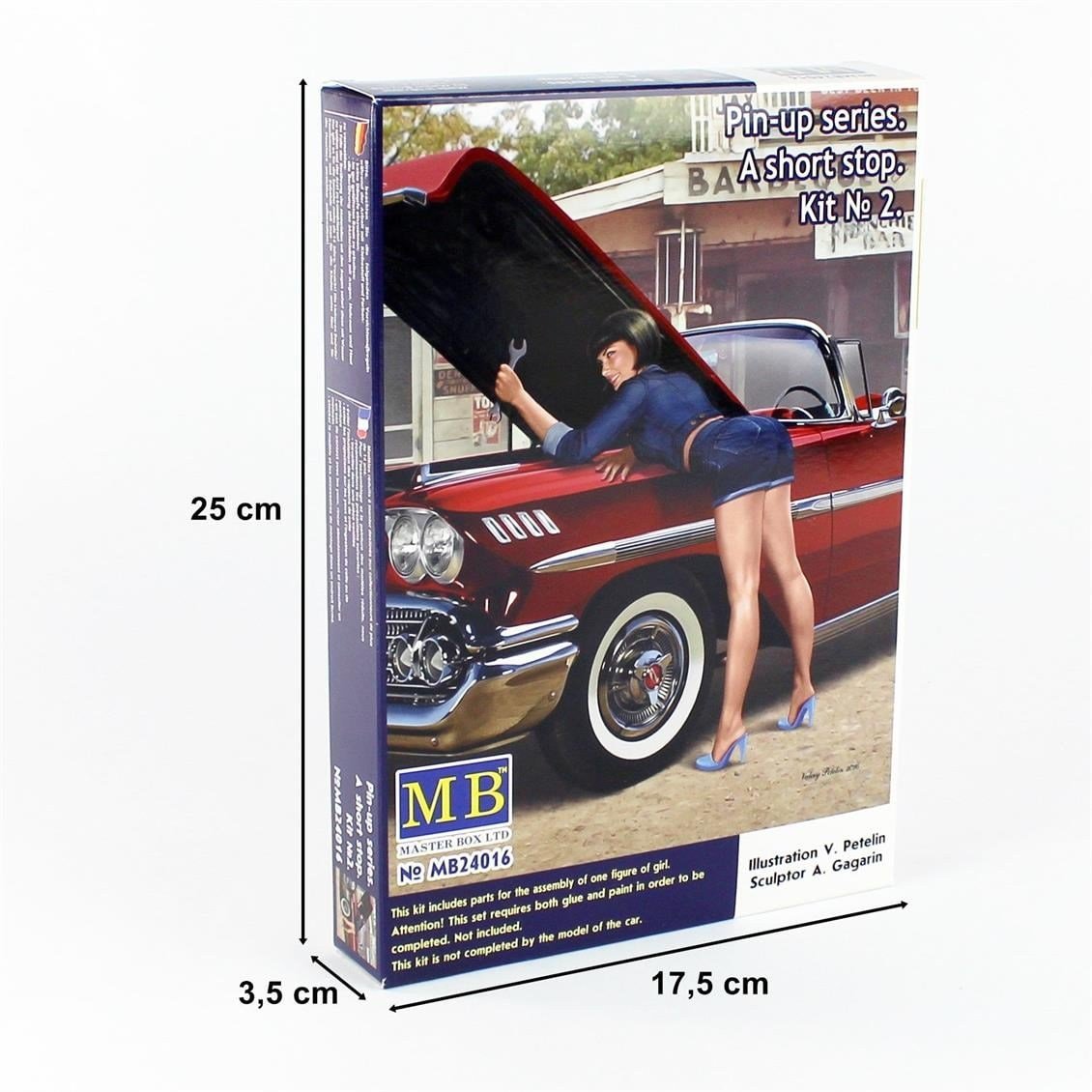 MasterBox 24016 1/24 Ölçek, Pin-Up A-Short Serisi 2, Plastik Figür Kiti