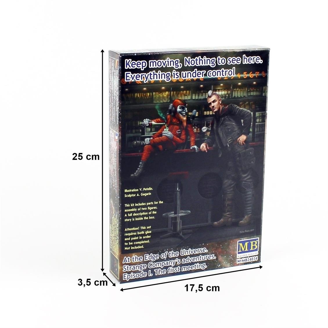 MasterBox 24034 1/24 Ölçek, Spaceport Serisi, Bölüm 2, Plastik Figür Kiti