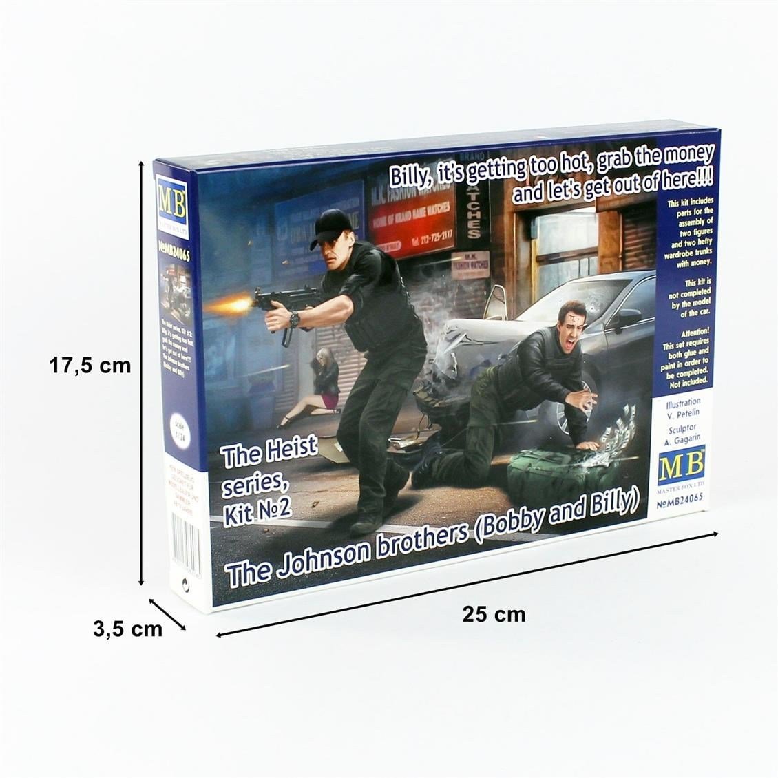 MasterBox 24065 1/24 Ölçek, Soygun Serisi, Johnson Kardeşler, Plastik Figür Kiti