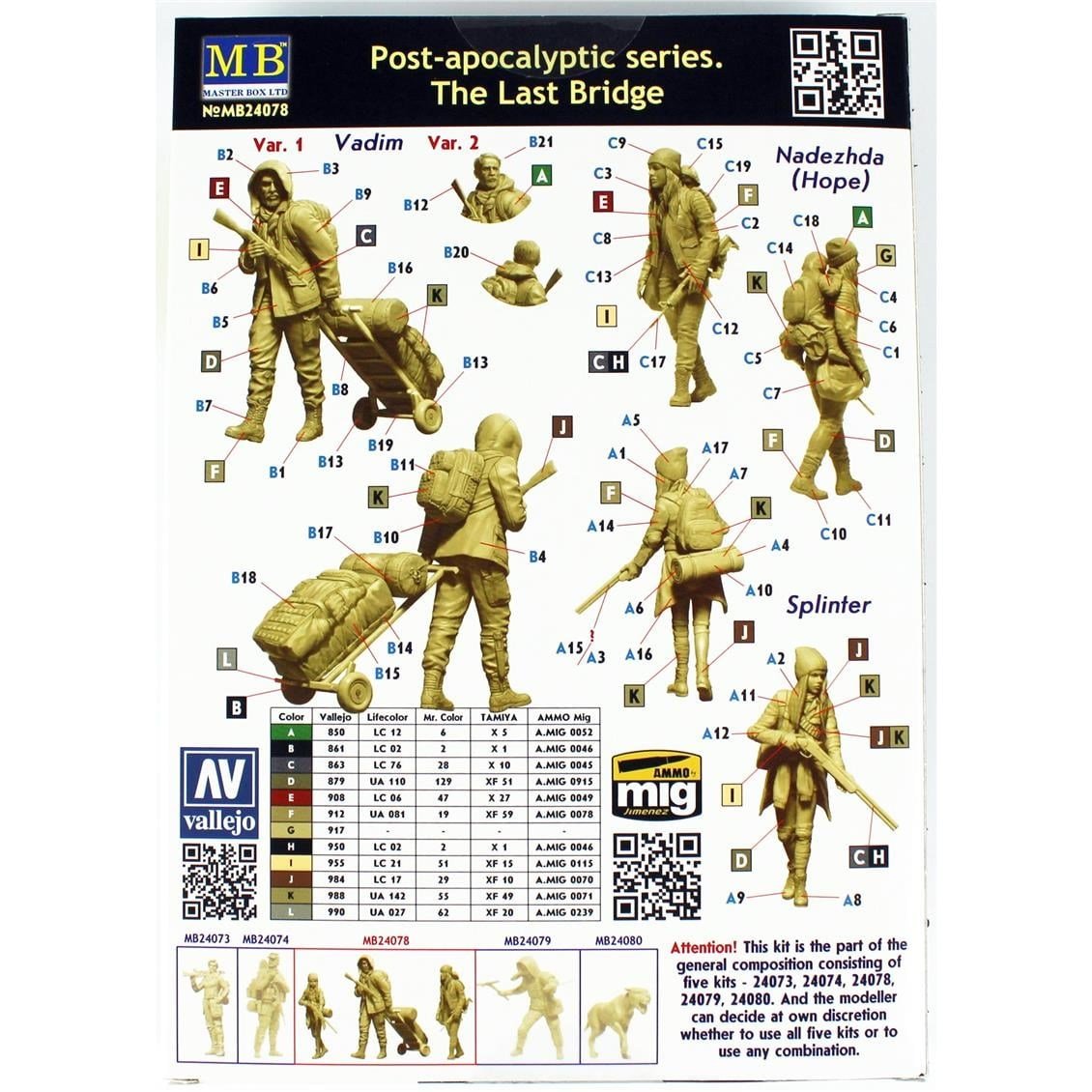 Masterbox 24078 1/35 Ölçek, Kıyamet Sonrası, Son Köprü, Plastik Figür Kiti
