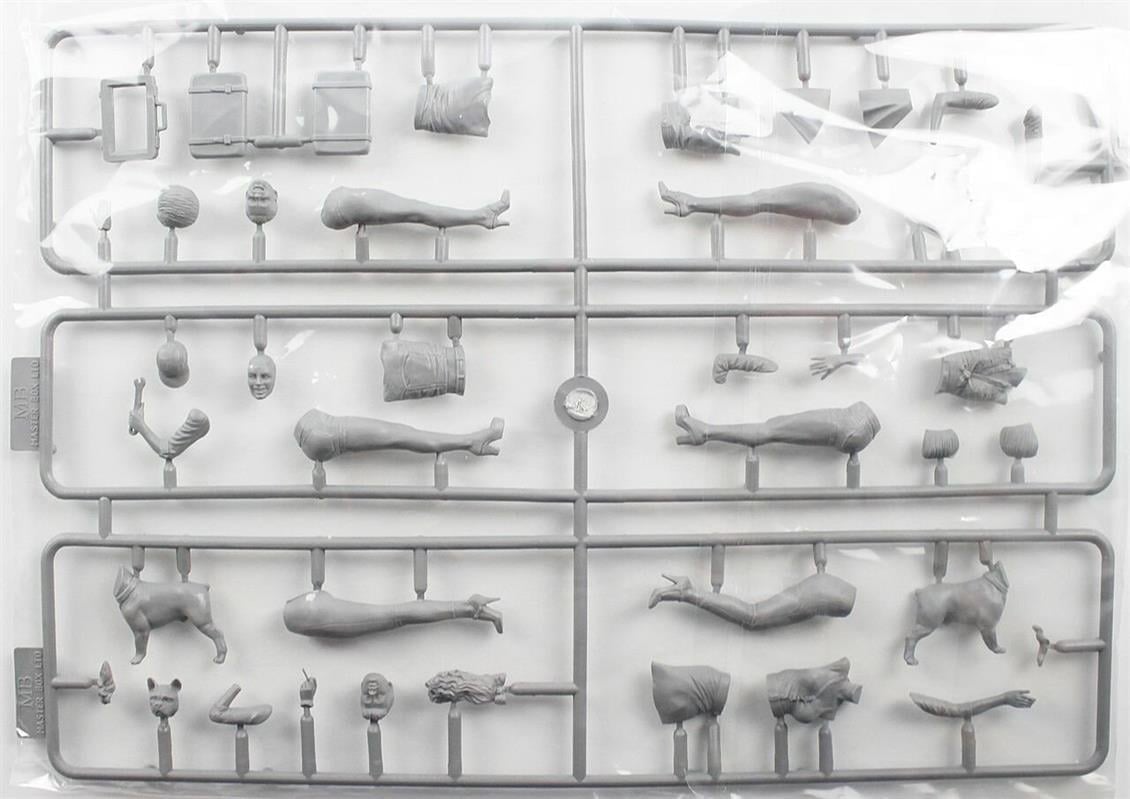 Masterbox 24082 1/24 Ölçek, Efsanevi 60 lar serisi, Yeni Macera, Plastik Figür Kiti