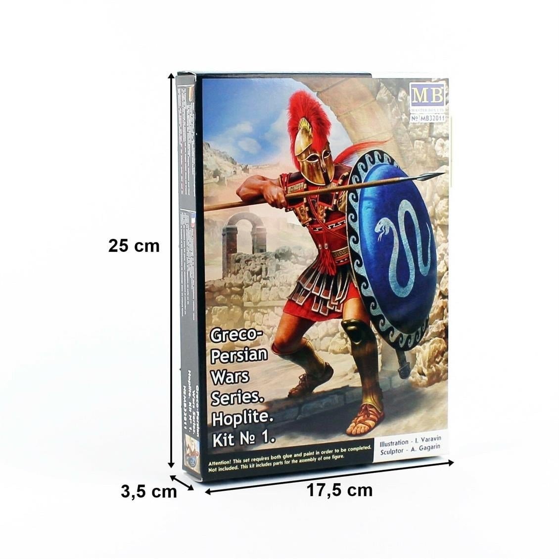 Masterbox 32011 1/32 Ölçek, Greko-Pers Savaşları Serisi, Kit.1 Hoplit, Plastik Figür Kiti