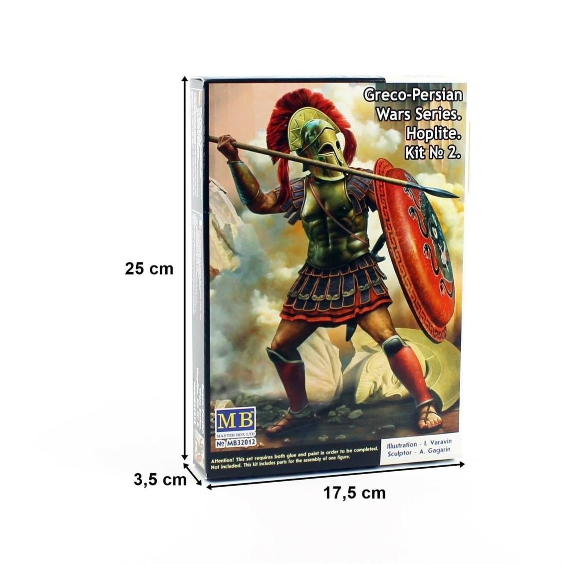 Masterbox 32012 1/32 Ölçek, Greko-Pers Savaşları Serisi, Kit.2 Hoplit, Plastik Figür Kiti