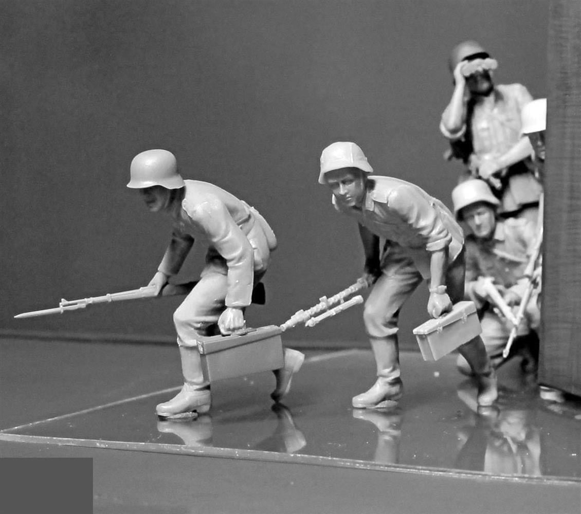 MasterBox 35177 1/35 Ölçek, WW II Serisi, Alman Piyadeler, Plastik Figür Kiti