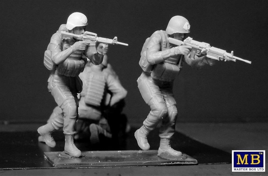 MasterBox 35181 1/35 Ölçek, Güncel Savaşlar Serisi, Amerikan Askerleri, Plastik Figür Kiti