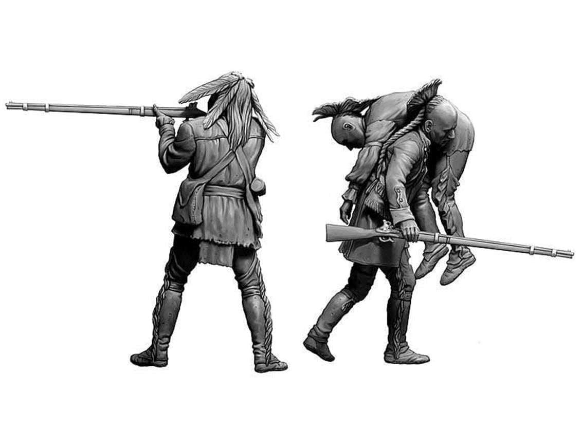 MasterBox 35210 1/35 Ölçek, Hint Savaşı Serisi, Yaralı Kardeş, Plastik Figür Kiti