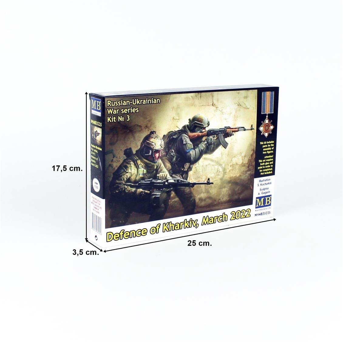 Masterbox 35225 1/35 Ölçek, Rus-Ukrayna Savaşı, Kharkiv Savunması, Mart 2022, Plastik Figür Kiti