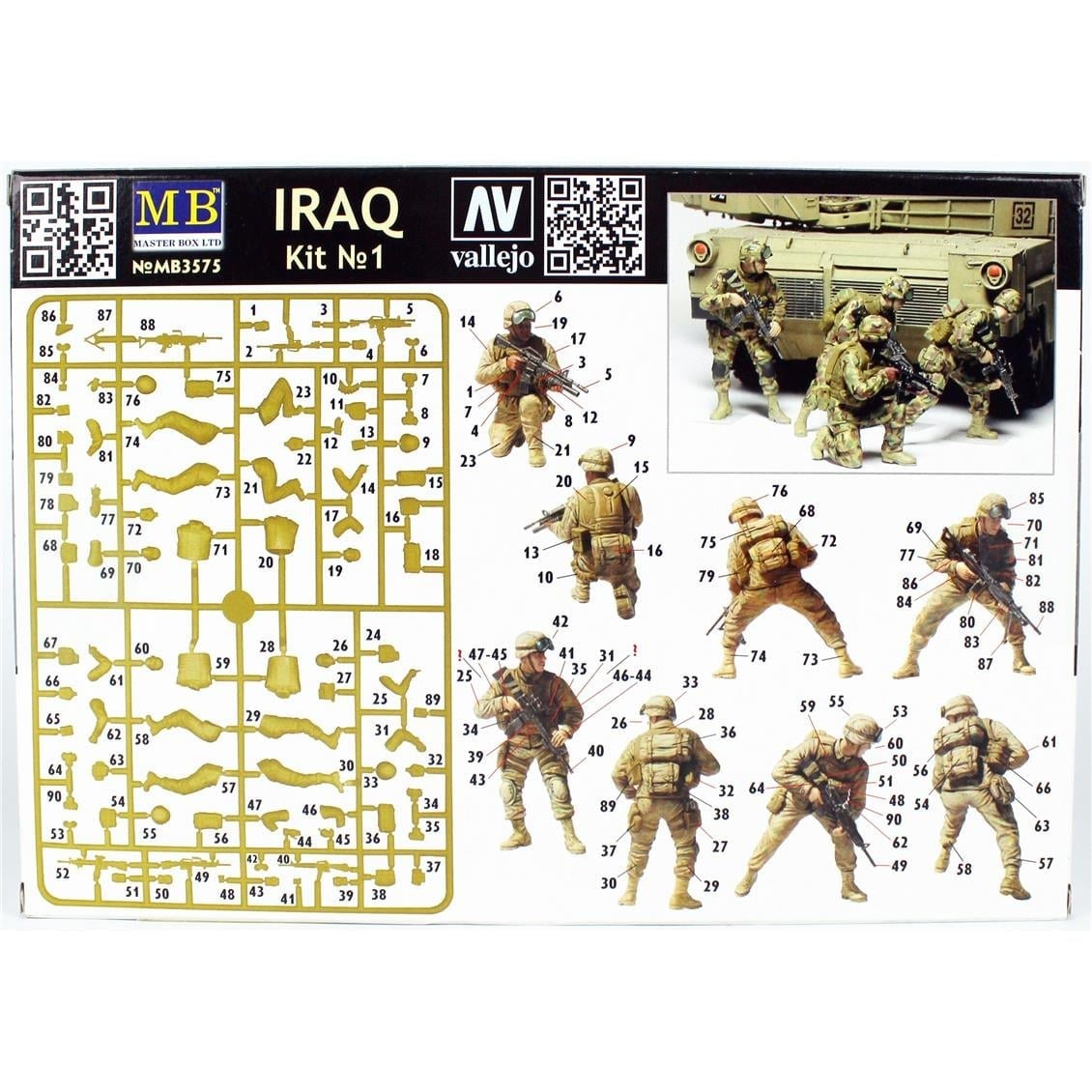 Masterbox 3575 1/35 Ölçek, Amerikan Birlikleri Irakta, Plastik Figür Kiti