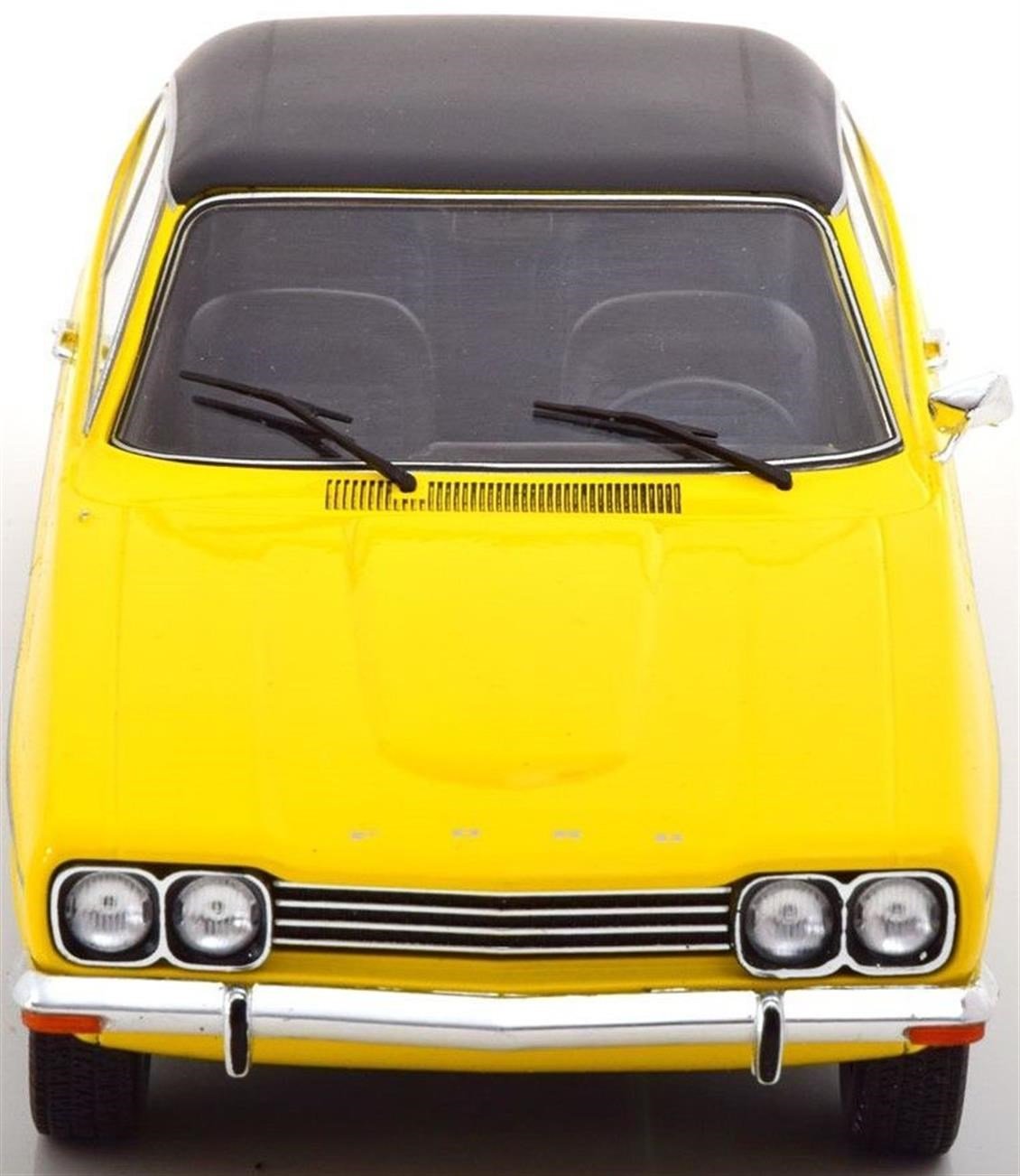MCG 18085 1/18 Ölçek, Ford Capri MK 1 (Sealed Body), Sarı-Siyah, Sergilemeye Hazır Metal Araba Modeli
