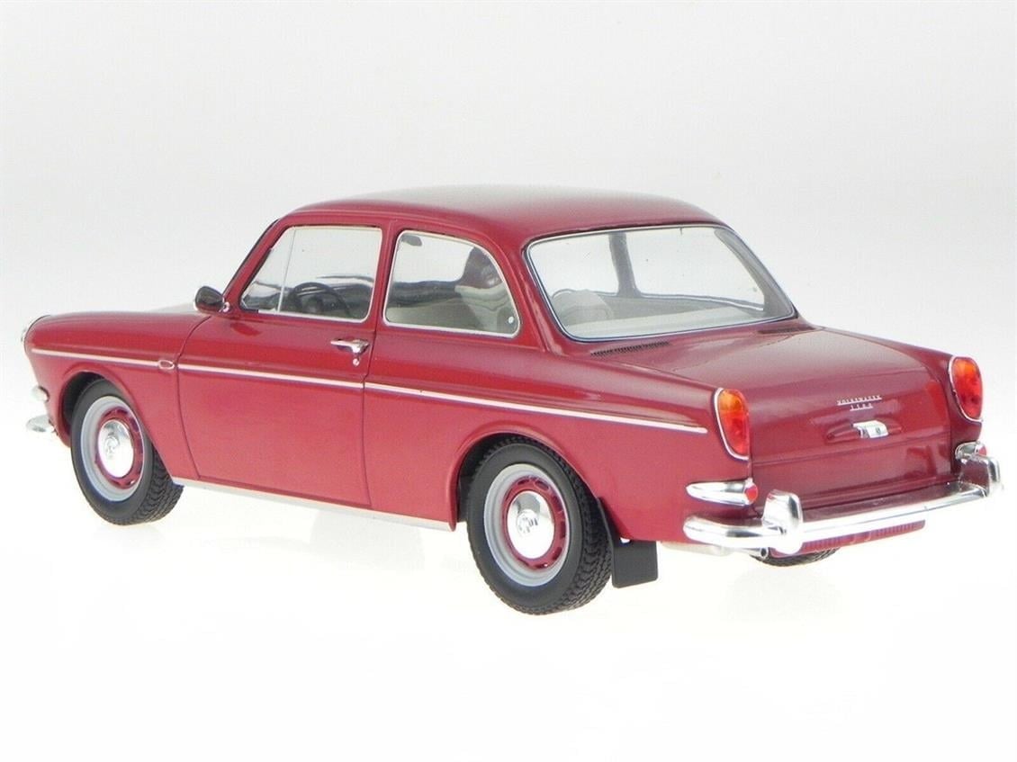 MCG 18090 1/18 Ölçek, 1963 Volkswagen 1500 S (T 3), Koyu Kırmızı, Sergilemeye Hazır Metal Minibüs Modeli