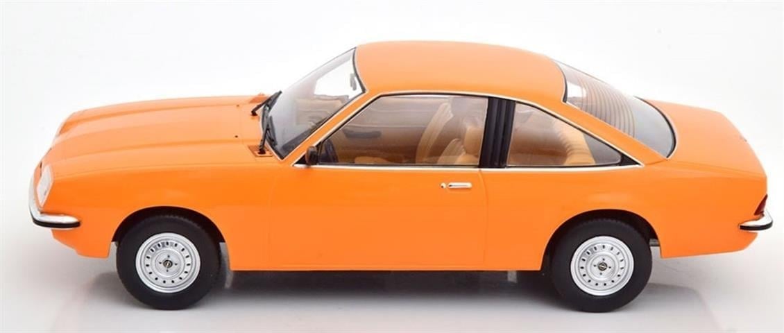 MCG 18105 1/18 Ölçek, 1975 Opel Manta B (Sealed Body), Orange, Sergilemeye Hazır Metal Araba Modeli