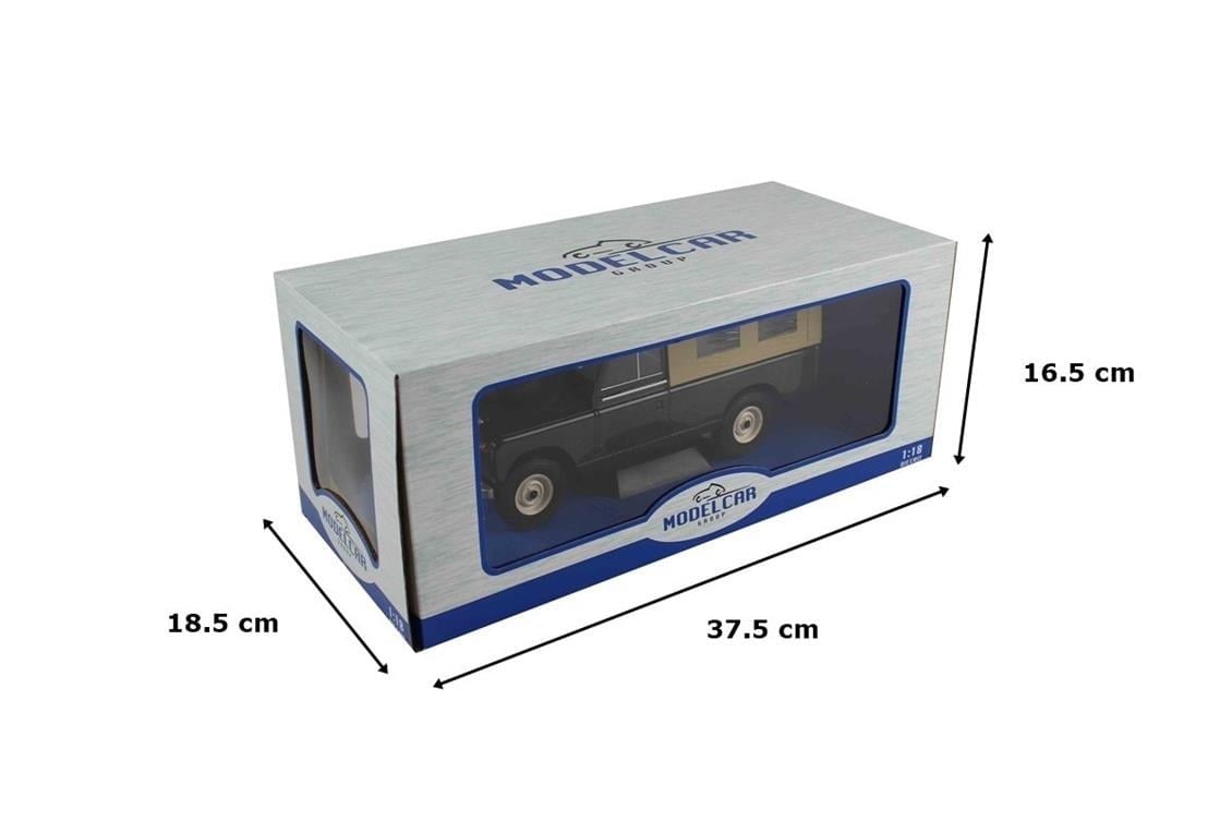 MCG 18118 1/18 Ölçek, 1959 Land Rover 109 Pick-up ,Seri II,Sağdan Direksiyonlu (Sealed Body), Koyu Yeşil, Sergilemeye Hazır Met