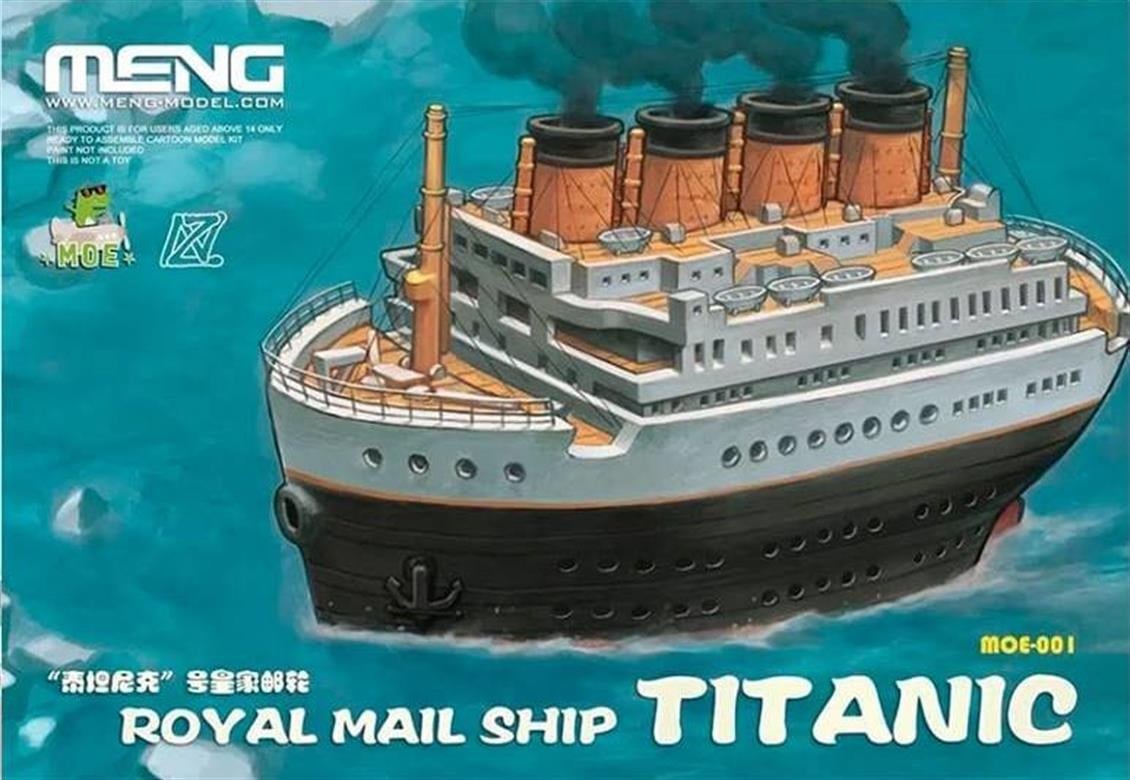 Meng MOE-001 RMS Titanik Karikatürize Gemi, Plastik Model Kiti