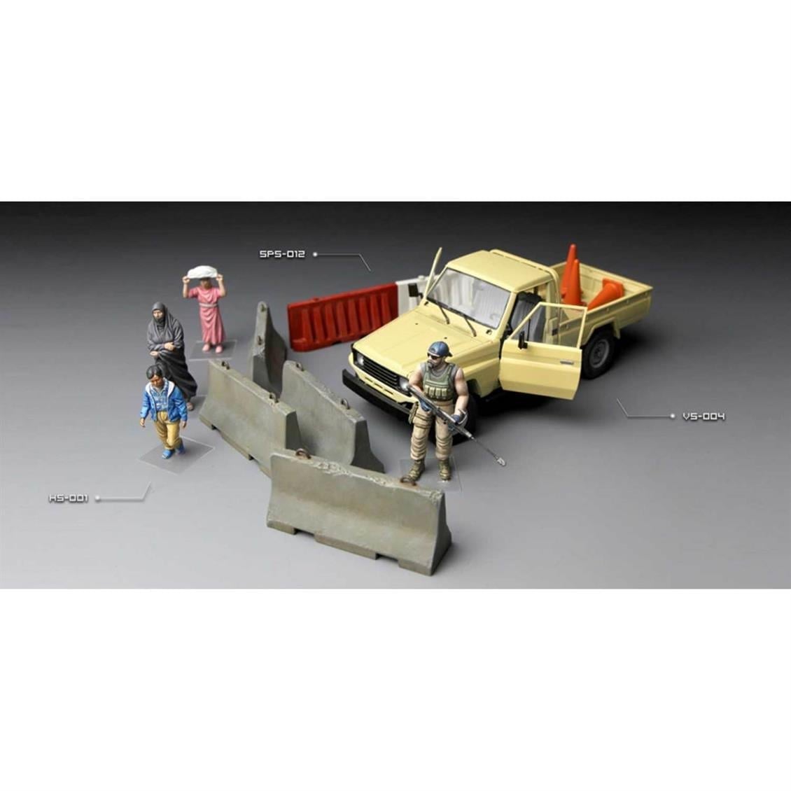 Meng SPS-012 1/35 Ölçek, Plastik ve Beton Bariyer Seti, Plastik Model Kiti