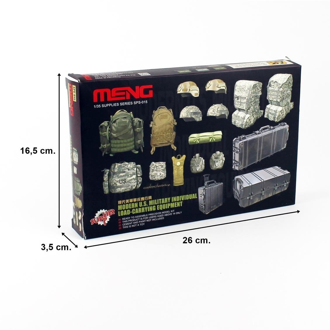 Meng SPS-015 1/35 Ölçek, U.S. Modern, Asker Yük Taşıma Ekipmanları, Plastik Model Kiti