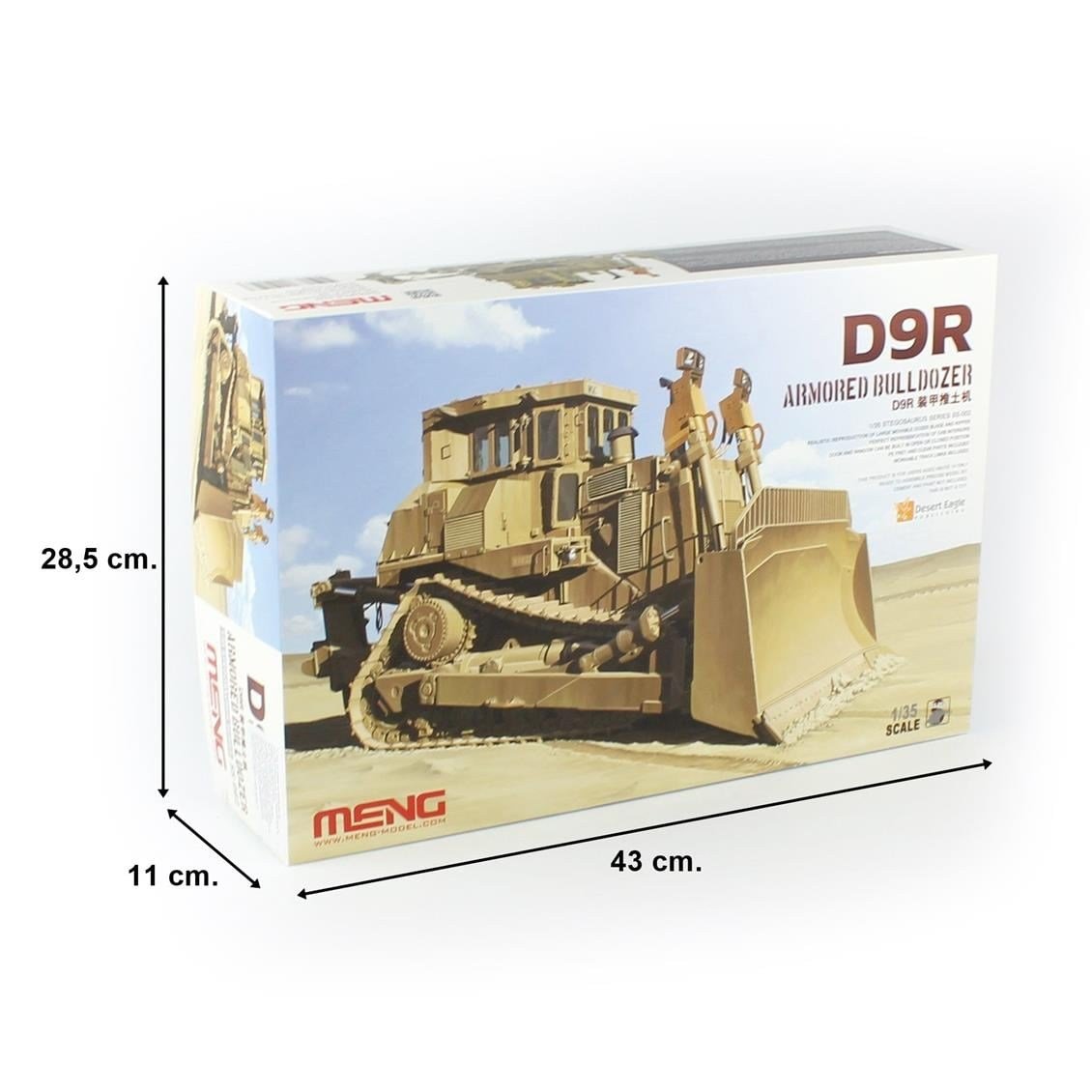 Meng SS-002 1/35 Ölçek, D9R Zırhlı Buldozer, Plastik Model Kiti