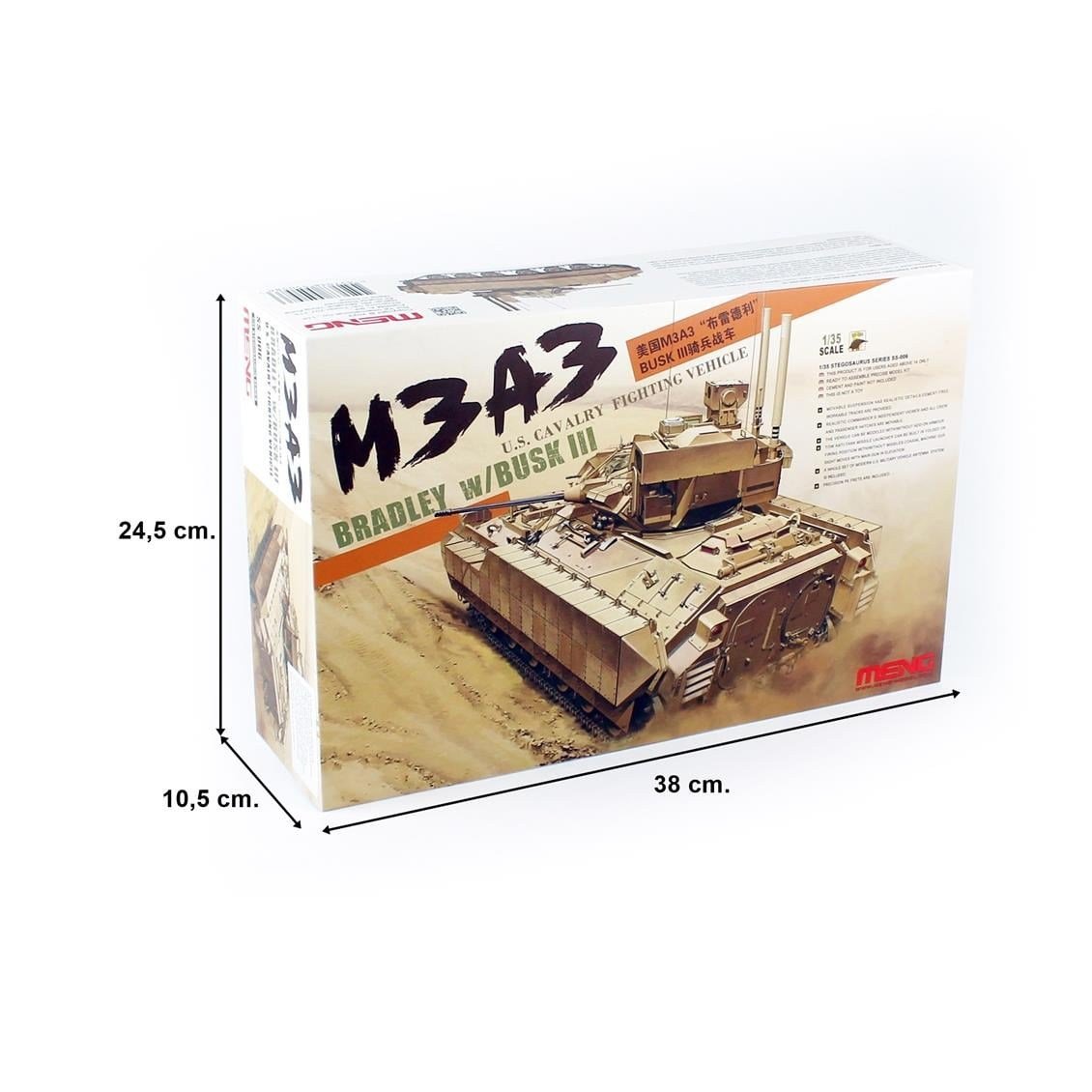 Meng SS-006 1/35 Ölçek, M3A3 Bradley ve BUSK III, Zırhlı Personel Taşıyıcı, Plastik Model Kiti