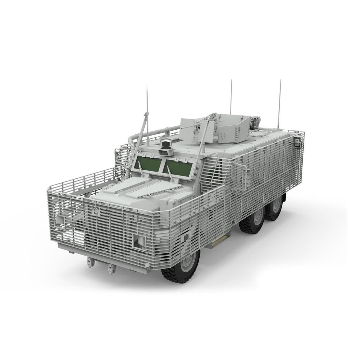 Meng SS-012 1/35 Ölçek, British Mastiff-2 6X6 Zırhlı Devriye Aracı, Plastik Model Kiti