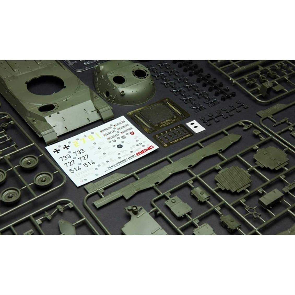 Meng TS-015 1/35 Ölçek, Alman Leopard 1 A5 Ana Muharebe Tankı, Plastik Model Kiti