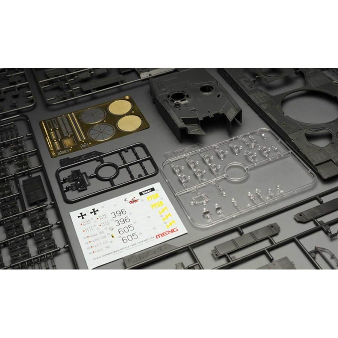 Meng TS-016 1/35 Ölçek, Leopard 2 A4 Alman Ana Muharebe Tankı, Plastik Model Kiti