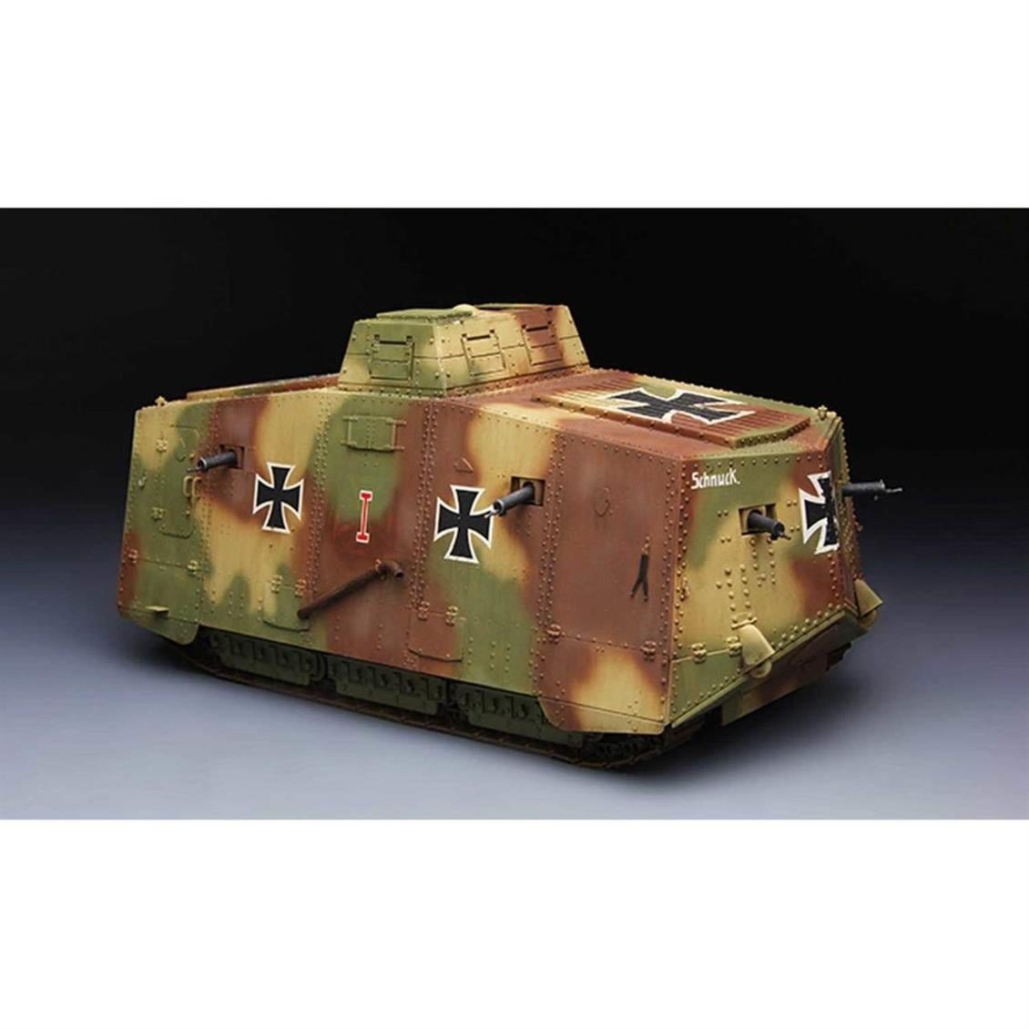 Meng TS-017 1/35 Ölçek, Alman A7V Krupp Tankı, Plastik Model Kiti