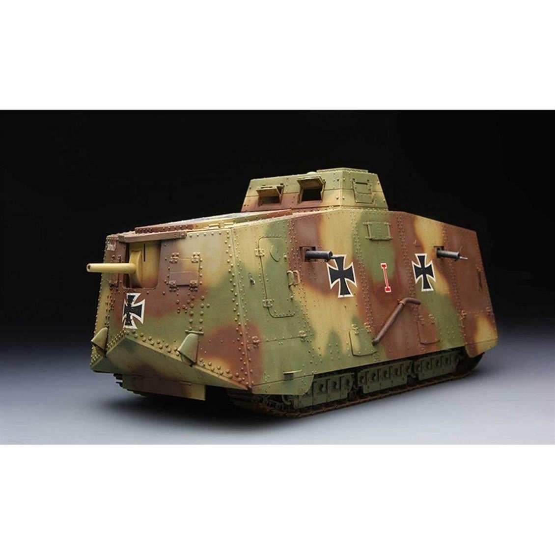 Meng TS-017 1/35 Ölçek, Alman A7V Krupp Tankı, Plastik Model Kiti