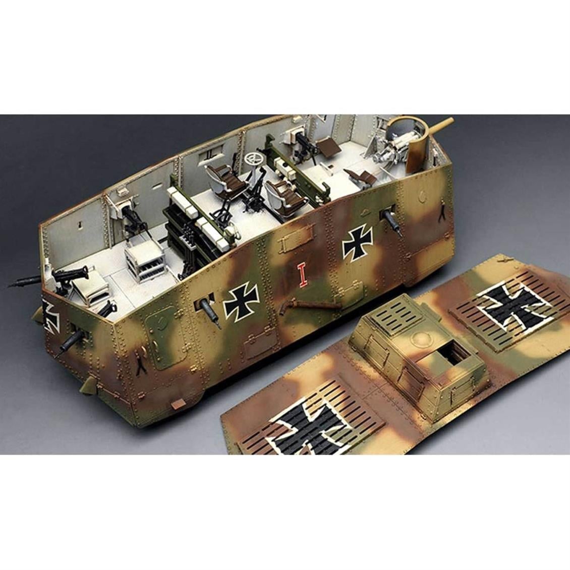Meng TS-017 1/35 Ölçek, Alman A7V Krupp Tankı, Plastik Model Kiti