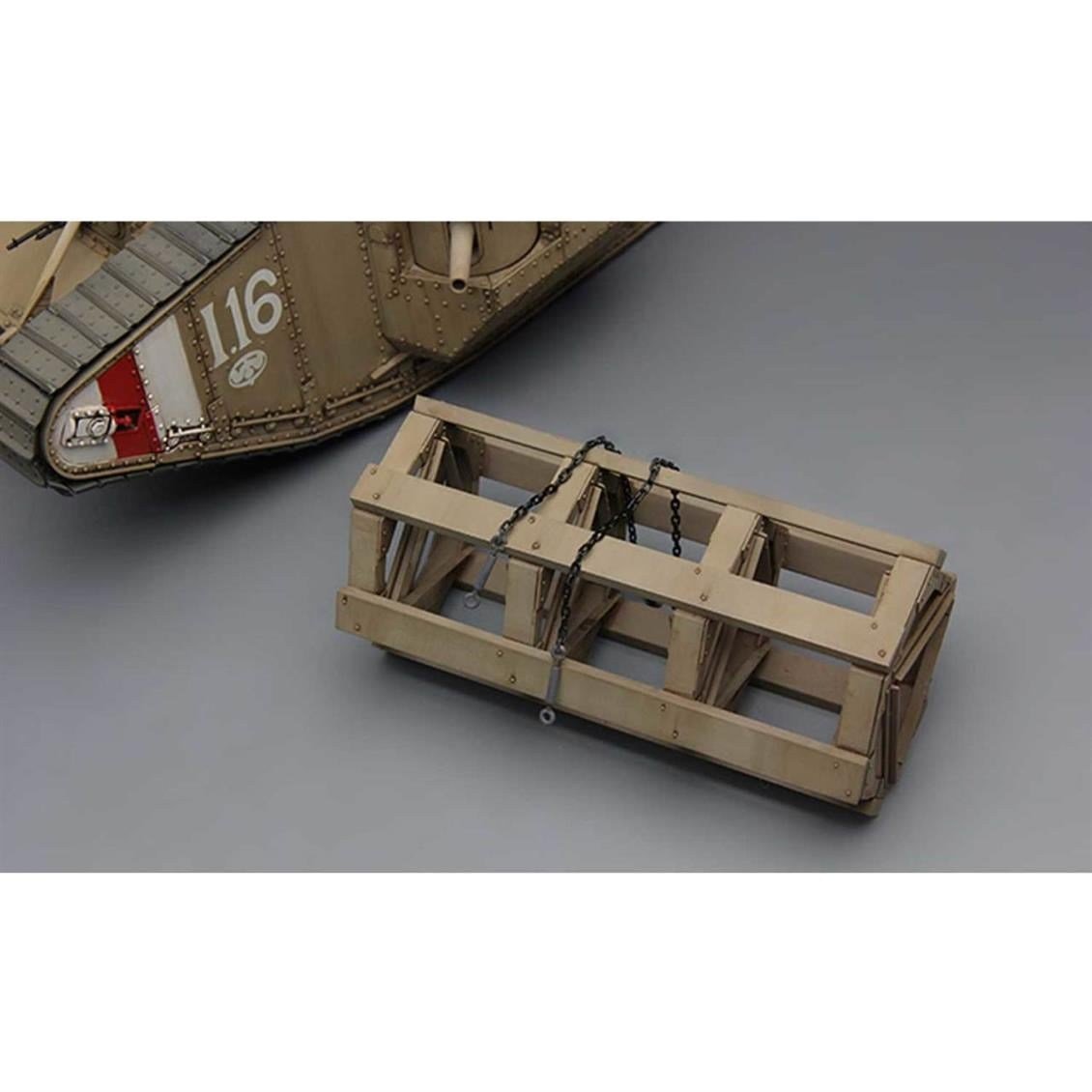 Meng TS-020 1/35 Ölçek, İngiliz Ağır Tankı Mk.V MALE, Plastik Model Kiti