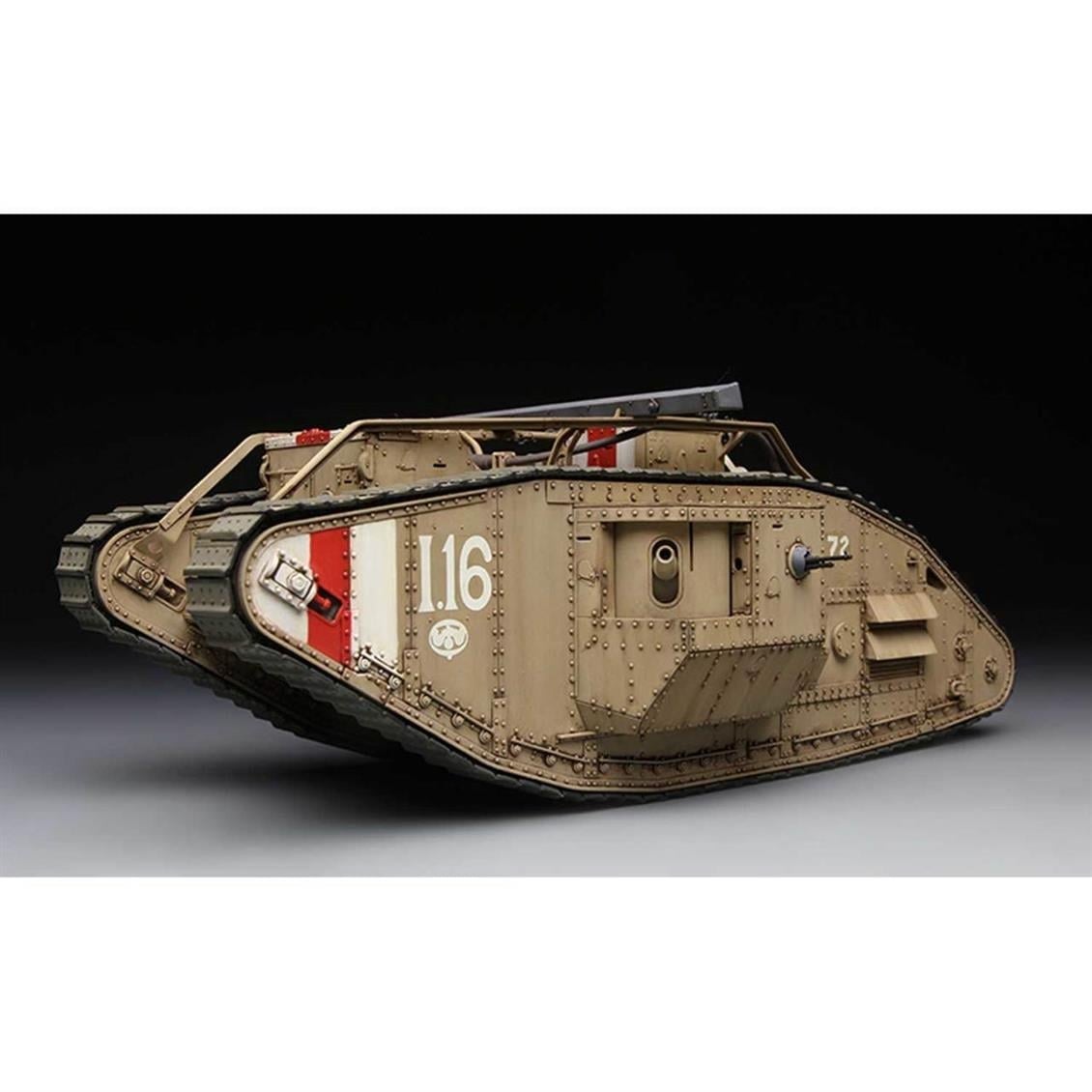Meng TS-020 1/35 Ölçek, İngiliz Ağır Tankı Mk.V MALE, Plastik Model Kiti