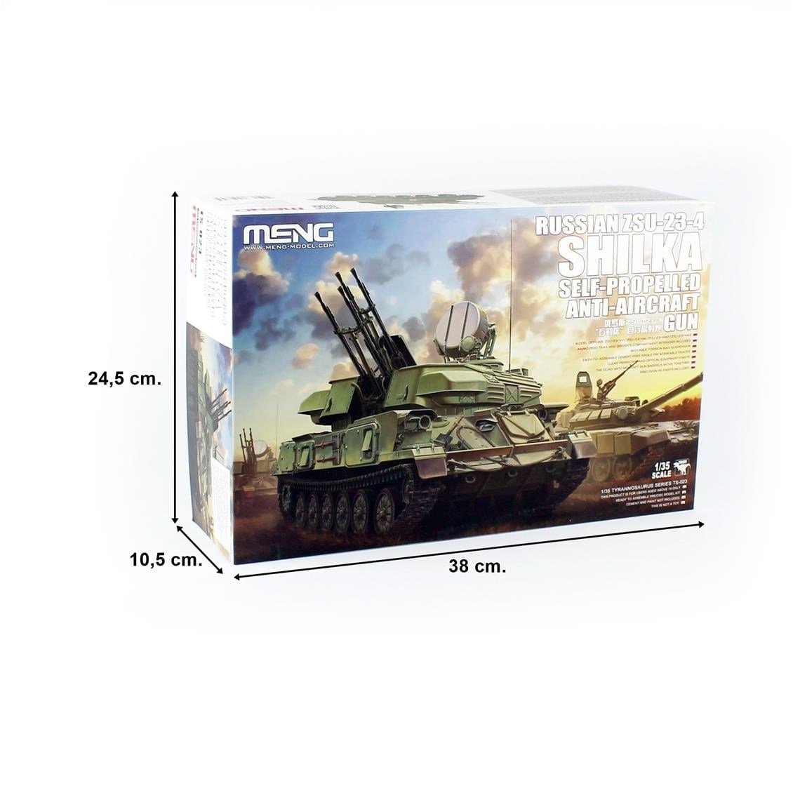 Meng TS-023 1/35 Ölçek, Rus ZSU-23-4 (Shilka) Uçaksavar Tankı, Plastik Model Kiti