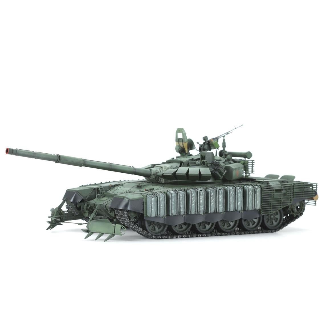 Meng TS-053 1/35 Ölçek, Rus T-72B3M Ana Muharebe Tankı ve KMT-8 Mayın Temizleme Aparatı, Plastik Model Kiti