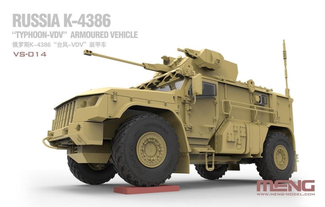 Meng VS014 1/35 Ölçek, Rus K-4386 Typhoon Zırhlı Personel Taşıyıcı, Plastik Model Kiti