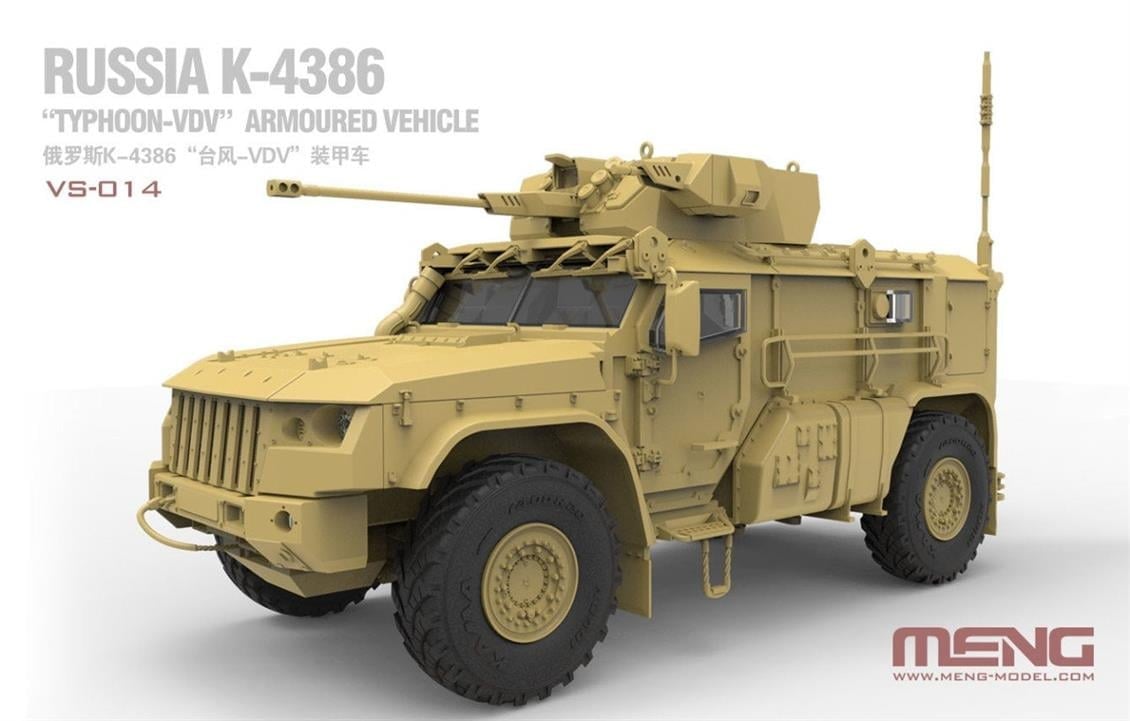 Meng VS014 1/35 Ölçek, Rus K-4386 Typhoon Zırhlı Personel Taşıyıcı, Plastik Model Kiti