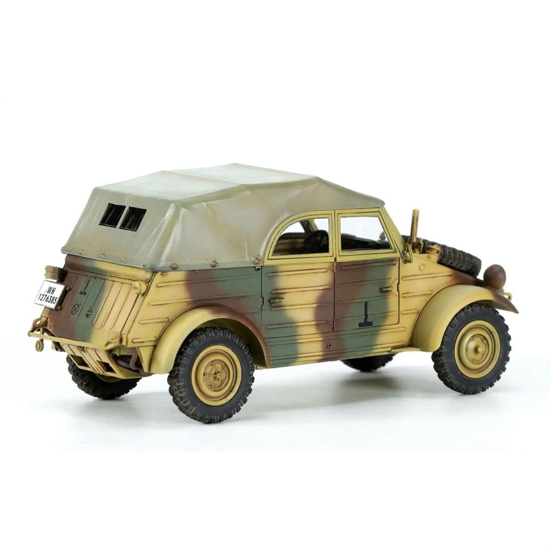 Meng VS016 1/35 Ölçek, German Pkw.K1 Kübelwagen Type 82 (Eastern Front), Plastik Model Kiti