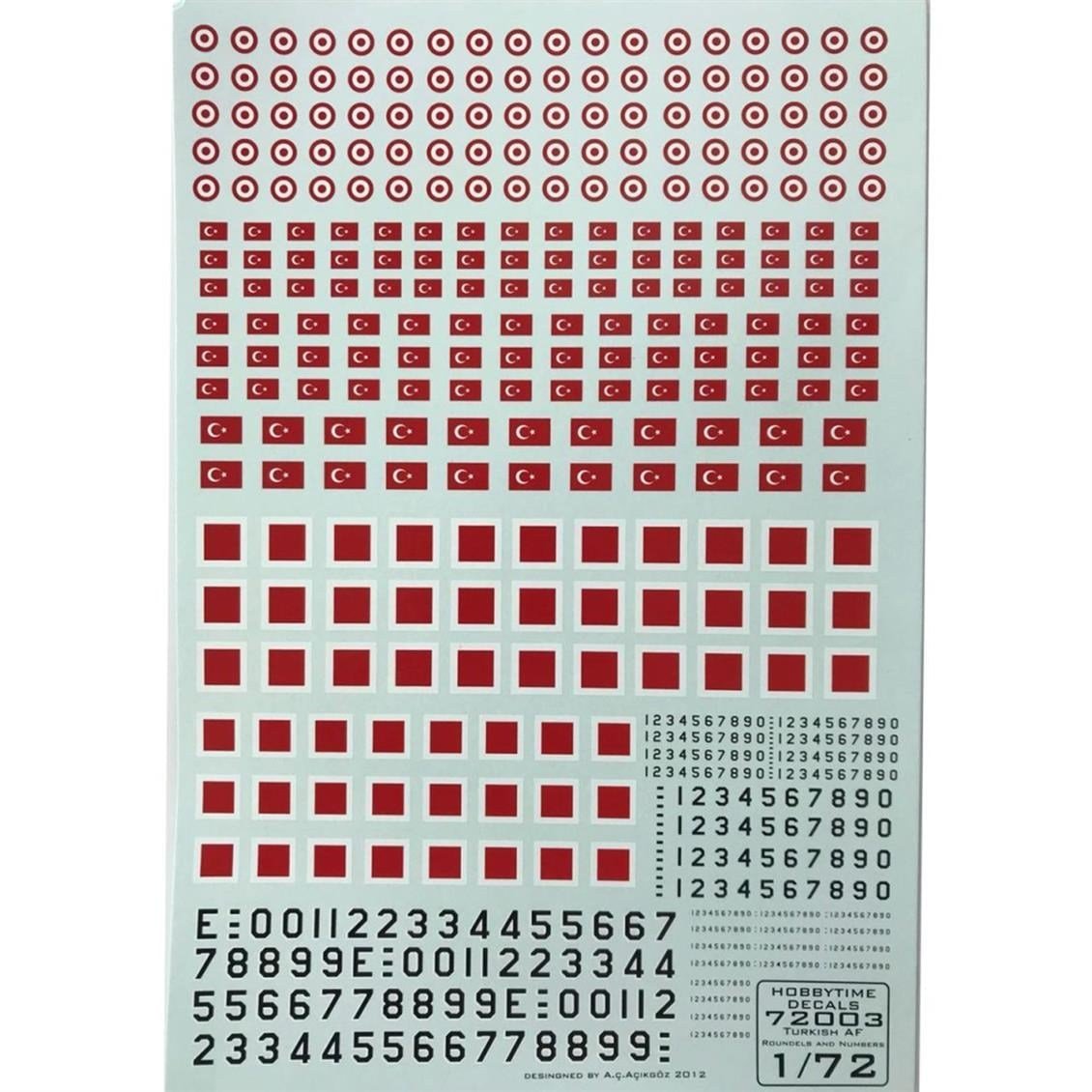 Microscale 72003 1/72 Ölçek, Türk Forsları Decals-Turkish Streamer