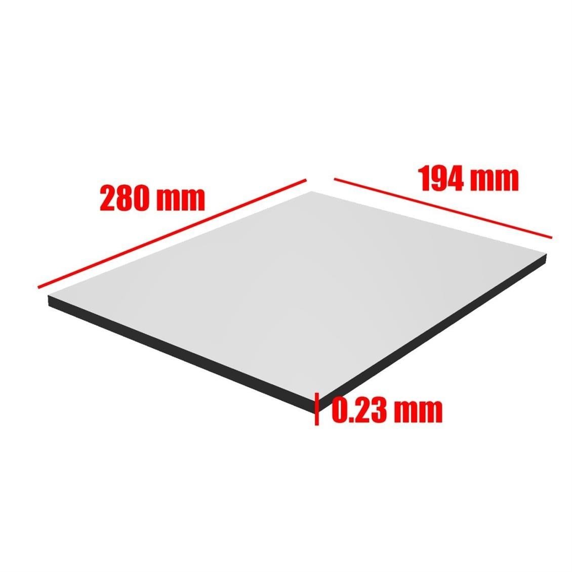 Midwest 70408 Şeffaf Pink Pvc Levha -0,23 Mm. -194 X 280 Mm.