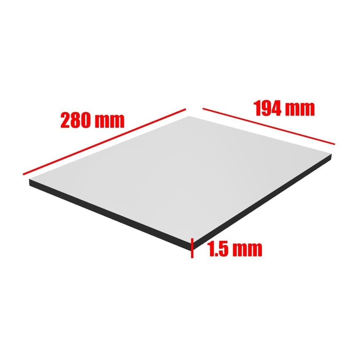 Midwest 70702 Aynalı Gold Styrene Levha -1,50 Mm. -194 X 280 Mm.