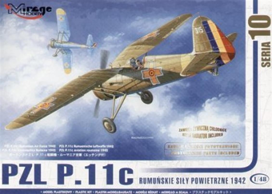 Mirage 48103 1/48 Ölçek, Pzl P 11C Rumanıan Aır Force Resın+Phot, Plastik Model kiti