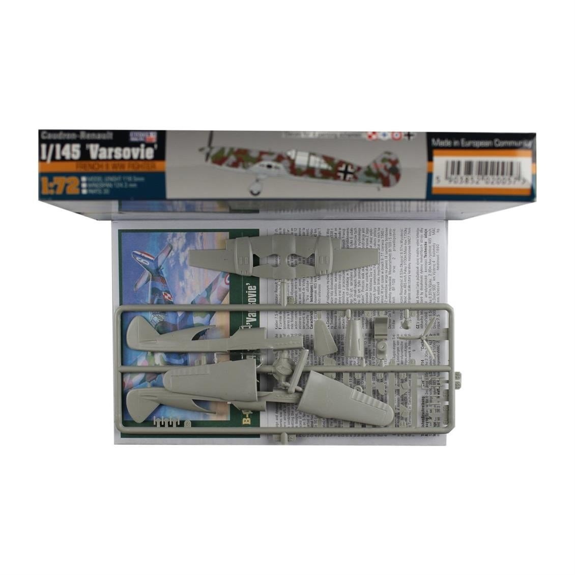 Mistercraft B005 1/72 Ölçek, CR.714 C1 1/145 (Varşova) Savaş Uçağı, Plastik Model kiti