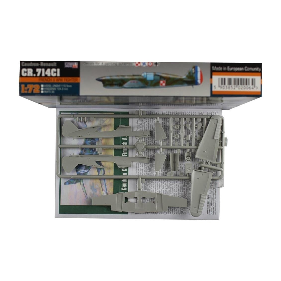 Mistercraft B006 1/72 Ölçek, Caudron Renault CR.714 C1 Savaş Uçağı, Plastik Model kiti