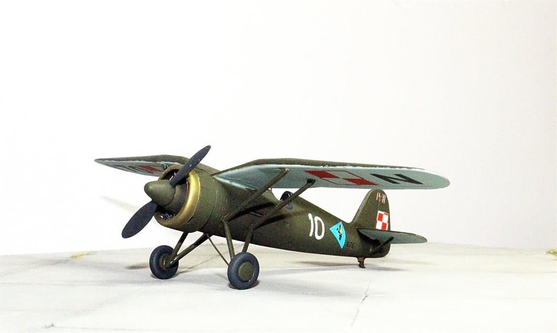 Mistercraft B010 1/72 Ölçek, PZL P-11C Pilot Eğitim Alayı Savaş Uçağı, Plastik Model kiti