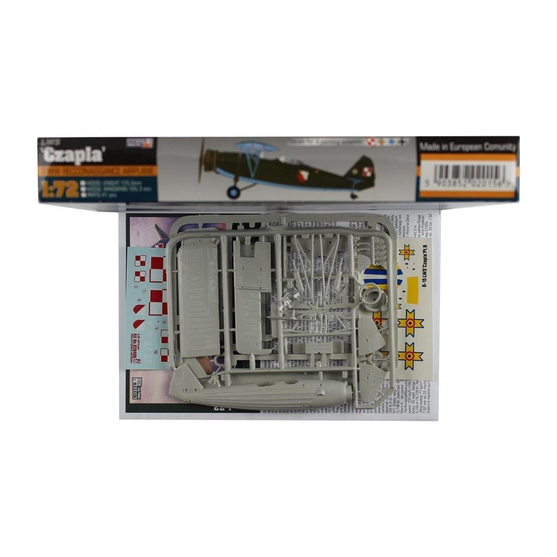 Mistercraft B015 1/72 Ölçek, B-15 1/72 Ölçek, LWS Czapla/Heron Savaş Uçağı, Plastik Model kiti
