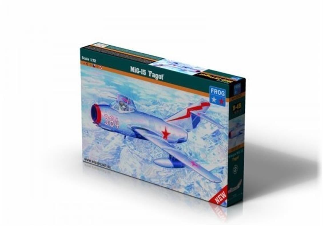 Mistercraft B049 1/72 Ölçek, MIG-15 Fagot Savaş Uçağı, Plastik Model kiti