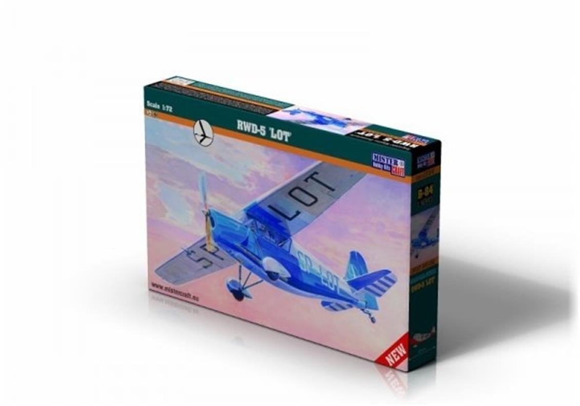 Mistercraft B084 1/72 Ölçek, RWD-5 Lot Savaş Uçağı, Plastik Model kiti