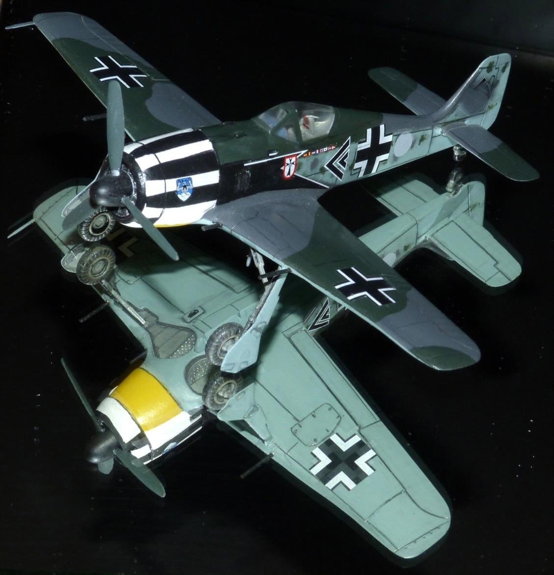Mistercraft C001 1/72 Ölçek, Fw-190A-4 Savaş Uçağı, Plastik Model kiti