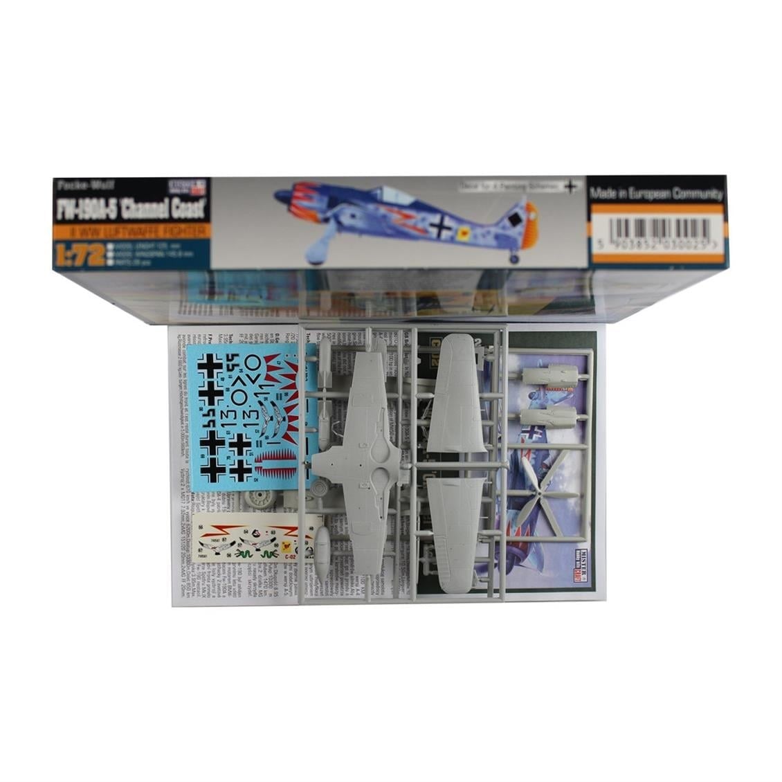 Mistercraft C002 1/72 Ölçek, Fw-190A-5 (Channel Coast) Savaş Uçağı, Plastik Model kiti